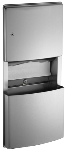 ROVAL paper towel dispenser/ waste receptacle